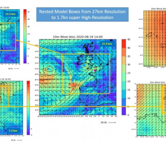 WRF High-Resolution Nested Weather Model (Global MeteOcean) High-Resolution Weather Model - Global MeteOcean
